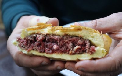 Nuestras hamburguesas en El Mule Carajonero